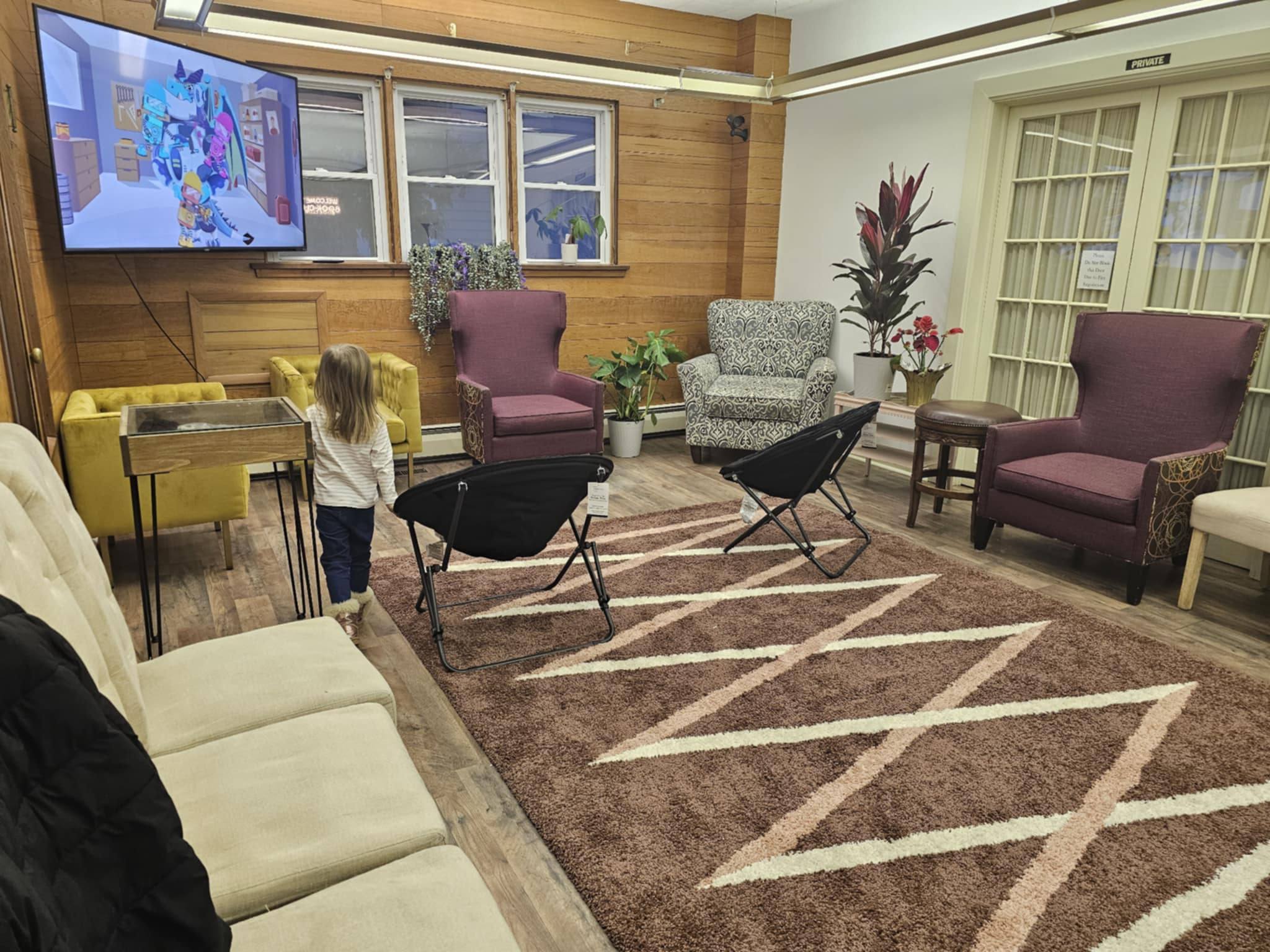 Store lounge and seating area